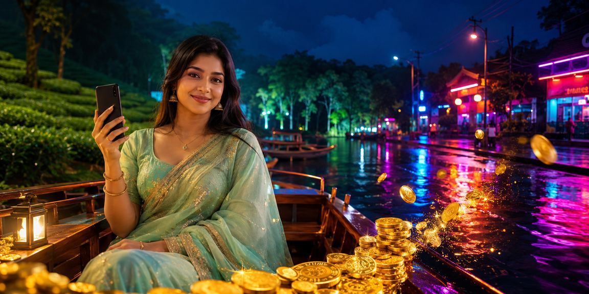 সিলেটের চা বাগানে প্রকৃতির মাঝে বিশ্রাম নিচ্ছেন একজন ব্যবহারকারী — গেমিং থেকে বিরতির প্রতীক